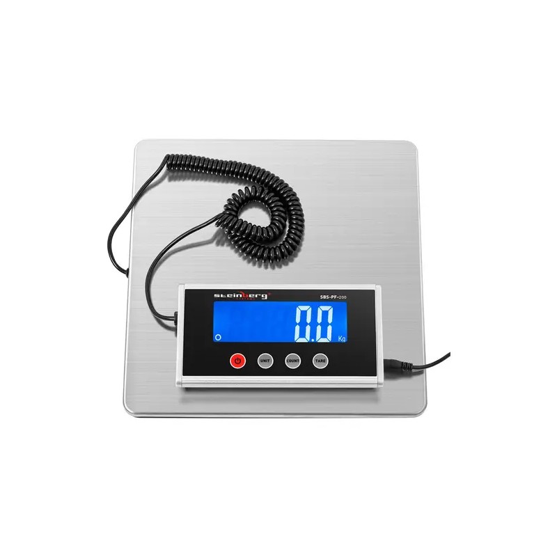 Digitaalinen pakettivaaka SBS-PF-200, 200 kg / 100 g, ruostumaton teräs