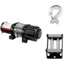 MSW PROPULLATOR 4500 B Offroad vinssi 12 V 2040 kg 15 5 m teräsvaijeri