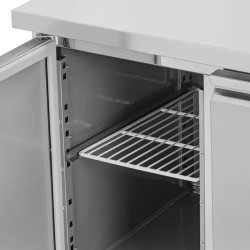 Royal Catering kylöpöytä 260 l, 136 x 70 cm, ruostumaton teräs, energialuokka B