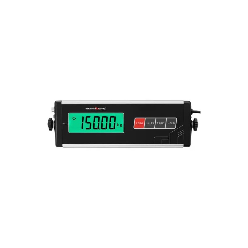 Steinberg Systems SBS-PS-150 lattiovaaka 150 kg / 50 g, ruostumaton teräs, eläintila ja LCD-näyttö