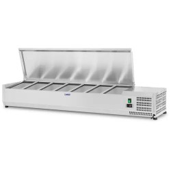 Kylmävitriini RCKV 160 39 S7 160 x 39 cm 62 l 7 GN 1 3 astiaa 2 10 C
