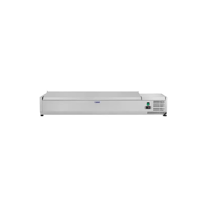 Kylmävitriini RCKV-160/39-S7, 160 x 39 cm, 62 l, 7 GN 1/3 -astiaa, 2–10 °C