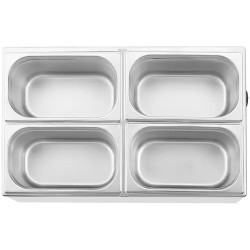 Royal Catering Bain Marie - 640 W - 4 x GN 1/4 - 16 l