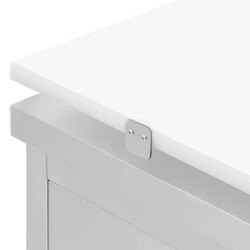 Royal Catering ECO ruostumaton teräskaappi 60 x 60 cm leikkuulaudalla