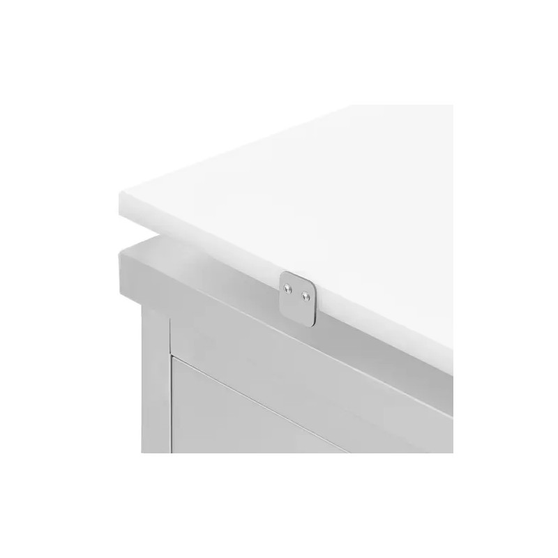 Royal Catering ECO ruostumaton teräskaappi 60 x 60 cm leikkuulaudalla