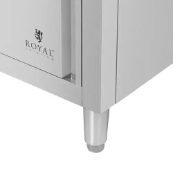 Royal Catering ECO ruostumaton teräskaappi 60 x 60 cm leikkuulaudalla