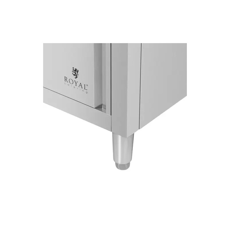 Royal Catering ECO ruostumaton teräskaappi 60 x 60 cm leikkuulaudalla
