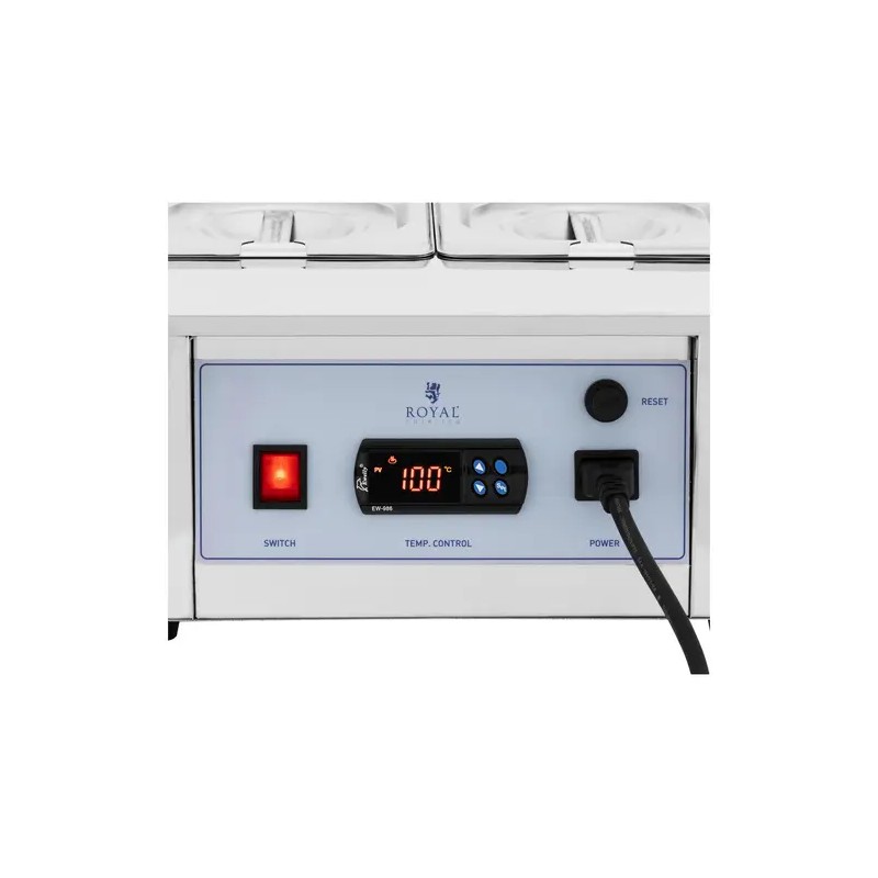 Royal Catering suklaan sulatuskone 6 x 1,5 l 100 °C