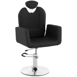 Kampaajatuoli LIVORNO BLACK korkeussäädettävä 510 650 mm musta 150 kg