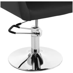 Kampaajatuoli LIVORNO BLACK, korkeussäädettävä 510-650 mm, musta, 150 kg