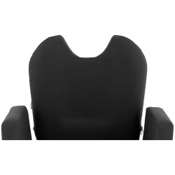 Kampaajatuoli LIVORNO BLACK, korkeussäädettävä 510-650 mm, musta, 150 kg