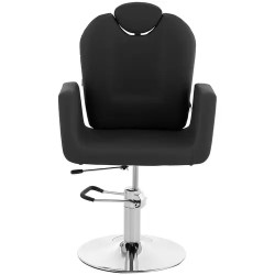Kampaajatuoli LIVORNO BLACK, korkeussäädettävä 510-650 mm, musta, 150 kg