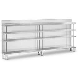 Royal Catering baarityöpöytä ruostumaton teräs 250 x 30 x 115 cm