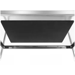 Royal Catering ruostumattomasta teräksestä valmistettu tarjoiluvaunu, 5 hyllyä, 84 x 52 cm, 150 kg
