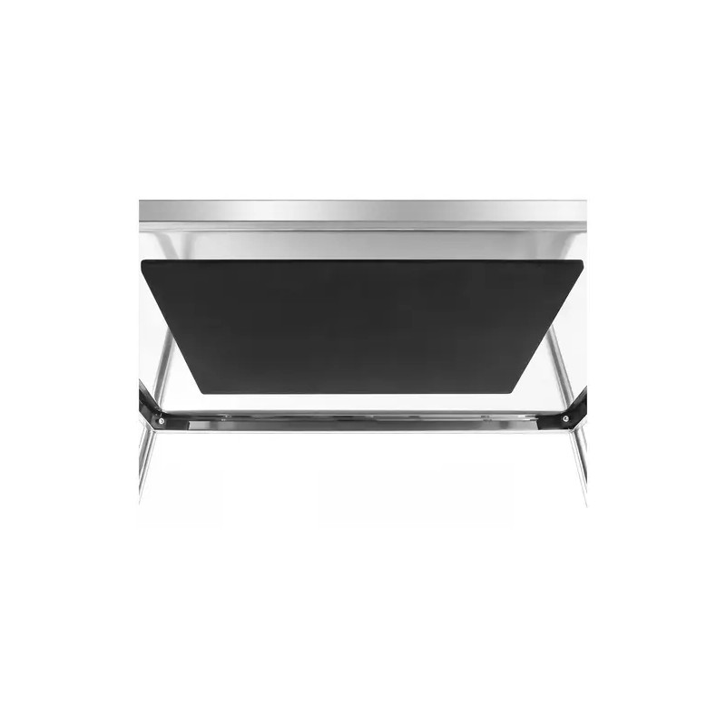 Royal Catering ruostumattomasta teräksestä valmistettu tarjoiluvaunu, 5 hyllyä, 84 x 52 cm, 150 kg