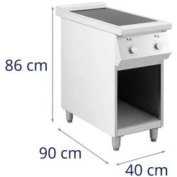 Royal Catering Induktioliesi 8500 W 2 x 30 cm 260 °C