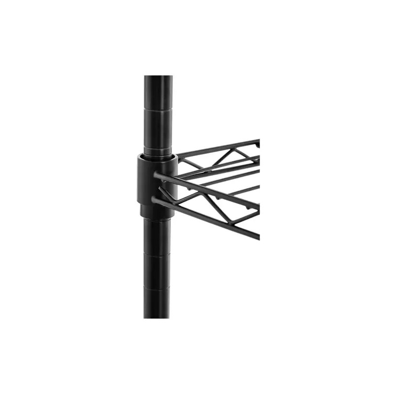 Metallihylly 60 x 35 x 77 cm, musta, 120 kg