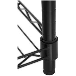 Metallihylly 60 x 35 x 77 cm, musta, 120 kg