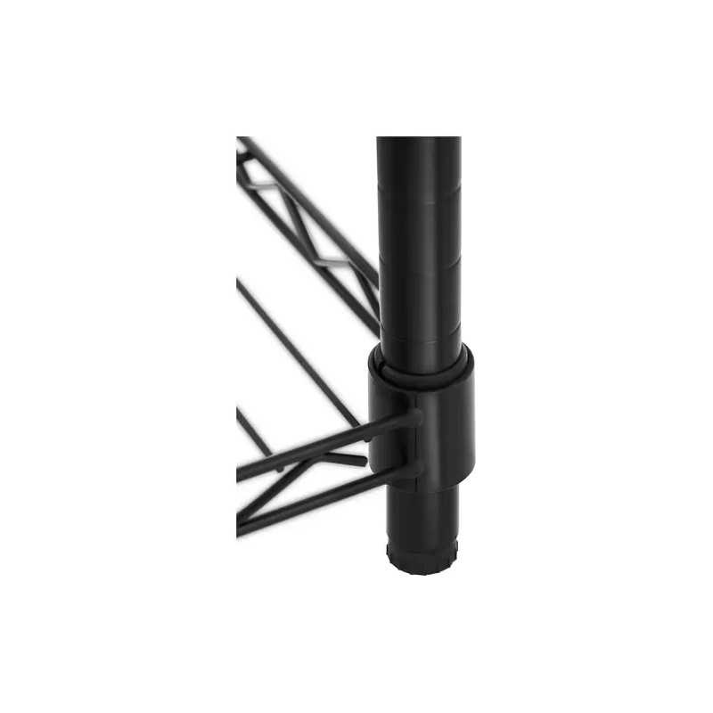 Metallihylly 60 x 35 x 77 cm, musta, 120 kg