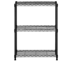 Metallihylly 60 x 35 x 77 cm, musta, 120 kg