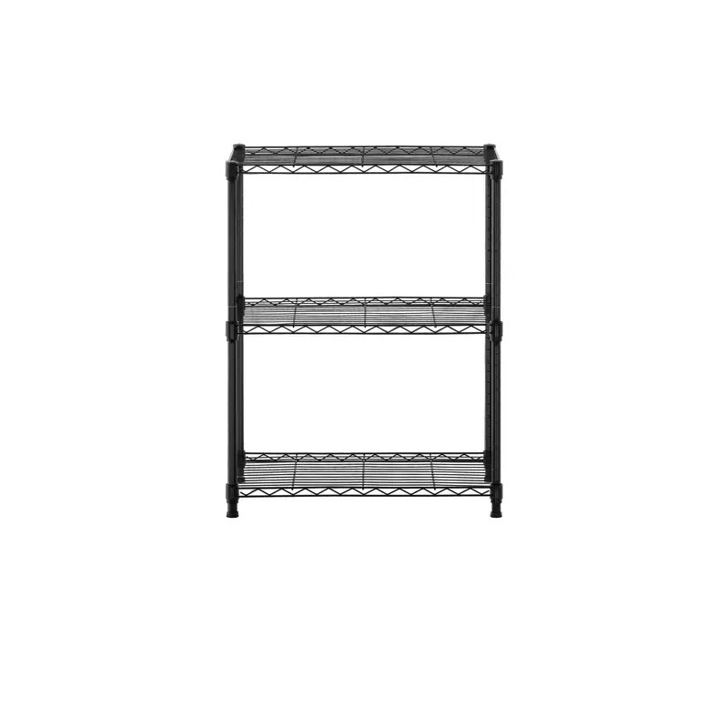 Metallihylly 60 x 35 x 77 cm, musta, 120 kg