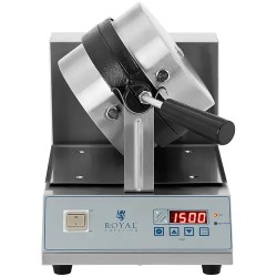 Royal Catering RCWM-1300-RE kääntyvä vaffelirauta LED-näytöllä 1300 W