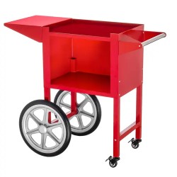 Royal Catering Popcorn-kone kärryllä 1500 W 5 kg/h punainen