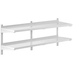 Royal Catering RCWR 1500 4 seinähylly ruostumaton teräs 150 x 40 cm 2 kpl