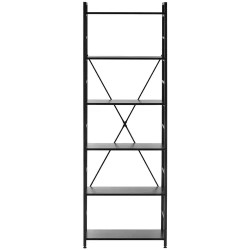 Fromm & Starck kirjahylly 28 x 60 x 182 cm, musta, 150 kg 13.7 kg
