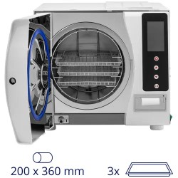 Steinberg Systems Autoklaavi 12 l LCD-näytöllä ja 6 ohjelmalla
