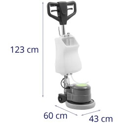 TOPCLEAN 1200PRO+ yksikiekko-lattinakone 33 cm 8 l