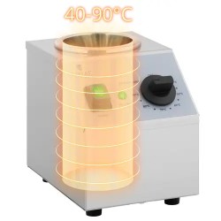 Royal Catering kastikkeenlämmitin 1 l pulloille, 40-90 °C, ruostumaton teräs