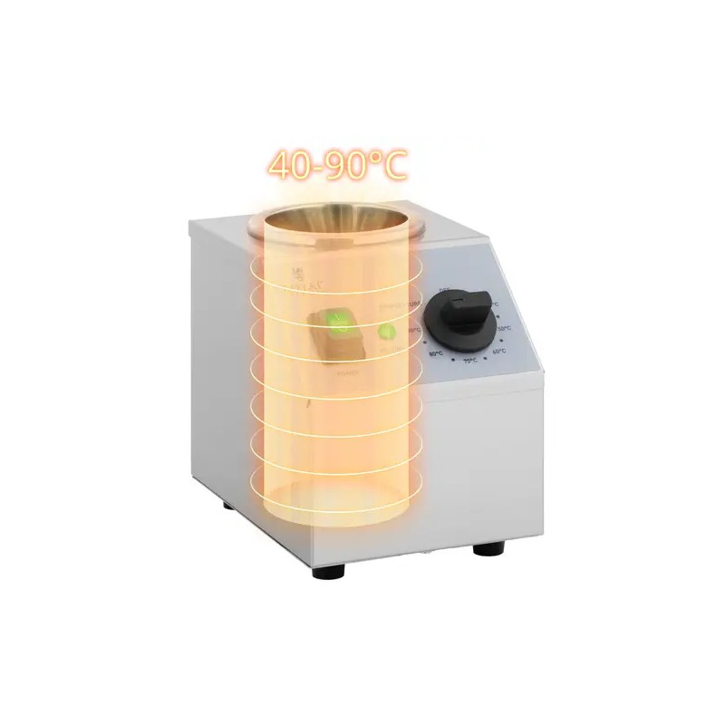 Royal Catering kastikkeenlämmitin 1 l pulloille, 40-90 °C, ruostumaton teräs