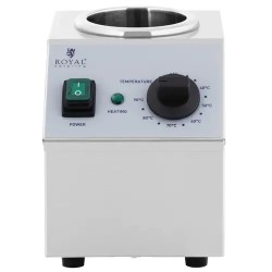 Royal Catering kastikkeenlämmitin 1 l pulloille, 40-90 °C, ruostumaton teräs