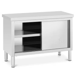Royal Catering ECO ruostumattomasta teräksestä valmistettu työpöytäkaappi 120 x 50 cm