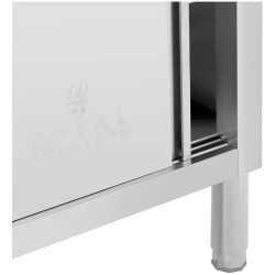 Royal Catering ECO ruostumattomasta teräksestä valmistettu työpöytäkaappi 120 x 50 cm