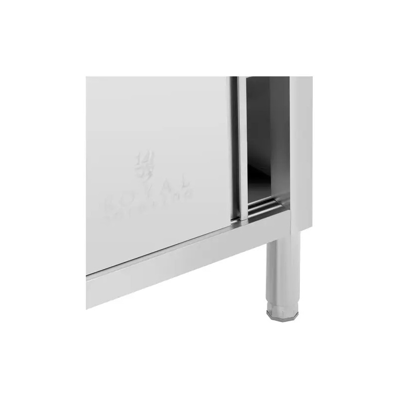 Royal Catering ECO ruostumattomasta teräksestä valmistettu työpöytäkaappi 120 x 50 cm