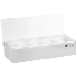 Royal Catering RCCBP 5 ainesastija 5 x 450 ml ruostumaton teräs ja PP