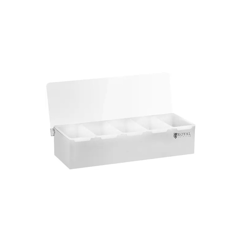 Royal Catering RCCBP 5 ainesastija 5 x 450 ml ruostumaton teräs ja PP