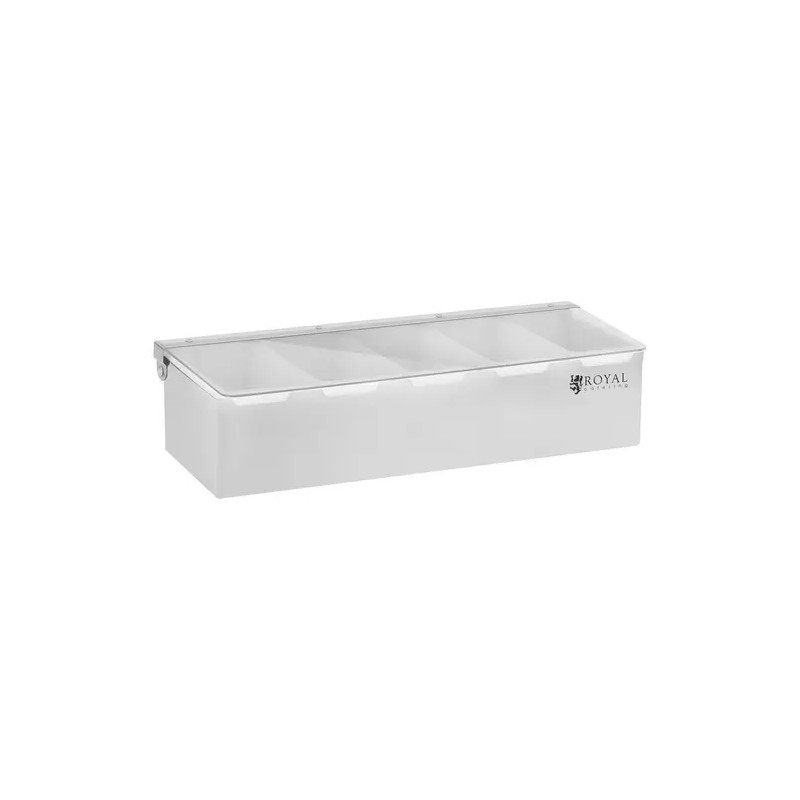Royal Catering RCCBP 5 ainesastija 5 x 450 ml ruostumaton teräs ja PP