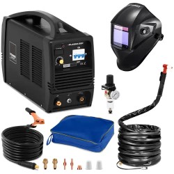 Stamos Pro S Plasma 60P plasmaleikkaussetti 60 A 400 V ja Carbonic hitsauskypärä 24 8 kg