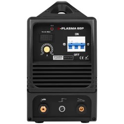 Stamos Pro S-Plasma 60P plasmaleikkaussetti 60 A 400 V ja Carbonic-hitsauskypärä 24,8 kg
