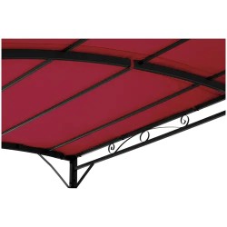 Uniprodo Anbaupavillon 2,6 x 3 m viininpunainen