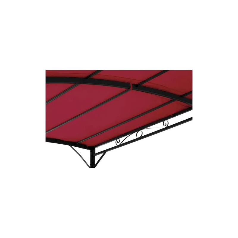 Uniprodo Anbaupavillon 2,6 x 3 m viininpunainen
