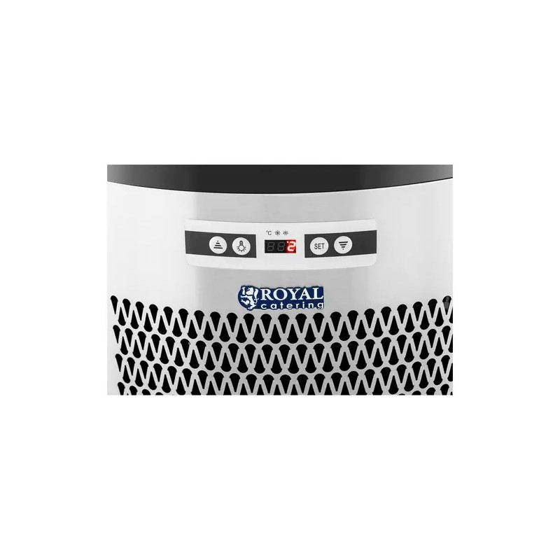 Royal Catering kylmähylly 102 l 4 tasoa musta/hopea