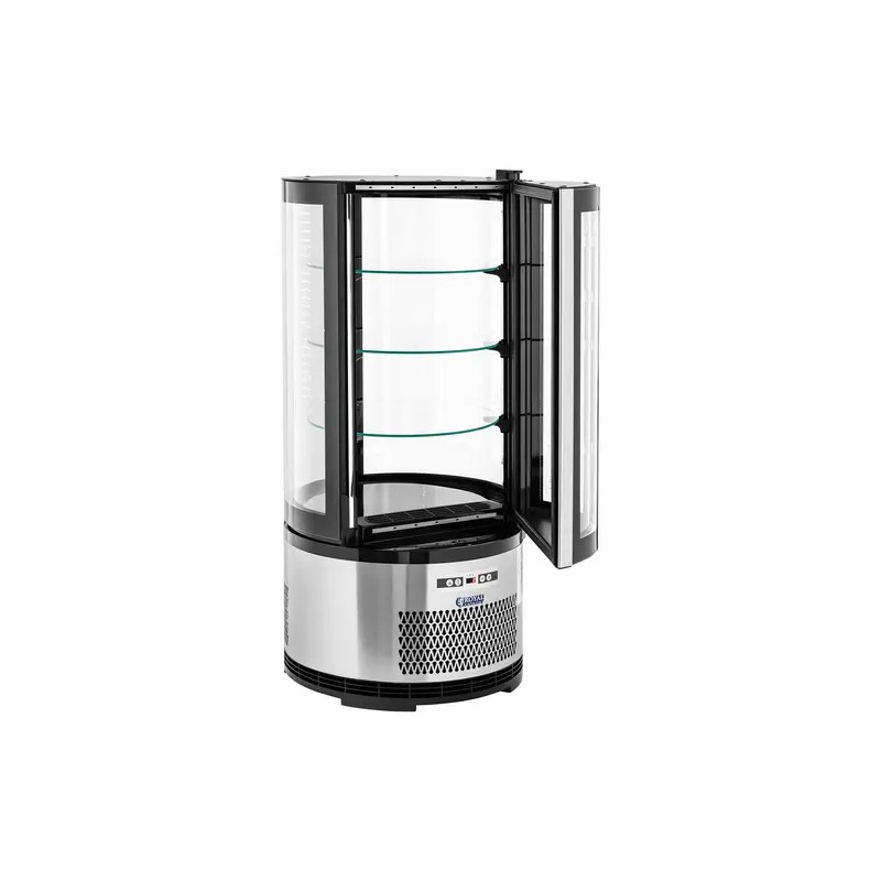 Royal Catering kylmähylly 102 l 4 tasoa musta/hopea