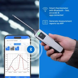 App-lämpömittari Bluetooth-yhteydellä, -50...150 °C, 0,1 °C erottelukyky