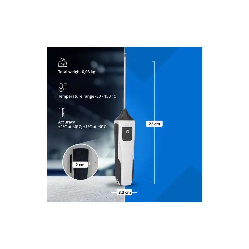App-lämpömittari Bluetooth-yhteydellä, -50...150 °C, 0,1 °C erottelukyky