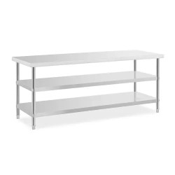 Royal Catering ECO työpöytä ruostumaton teräs 200 x 70 cm 500 kg