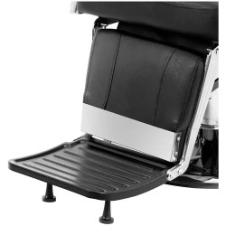 Kampaajatuoli PRESTON BLACK jalkatuella, korkeussäätö 59-69 cm, 150 kg, musta